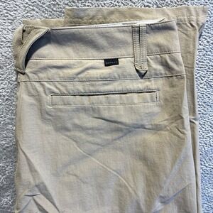 Oakley Mens 32W 34L Regular Fit Casual Khaki Golf Chino Pants